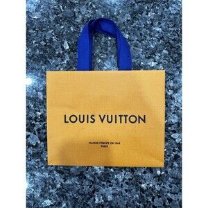 Louis Vuitton Authentic Small Orange Shopping/Gift Empty Bag 9x7x4.5